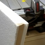 Zwei Styroporplatten stabil mit einander verbunden