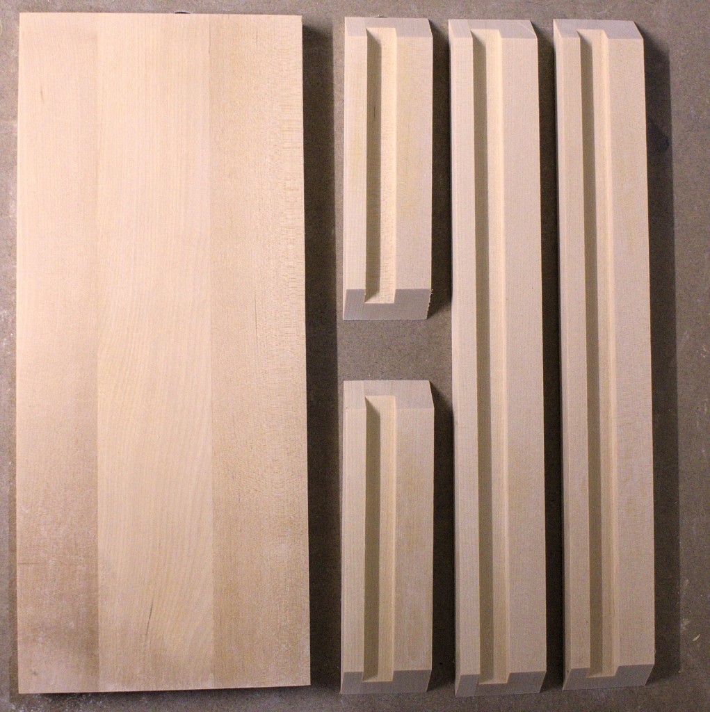 Bauteile für die Auffangschale