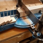 Quadrate aus den Leisten schneiden