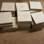 Quadrate für die Lackierstützen