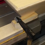 Aufgebockt und an Markierung angesetzt