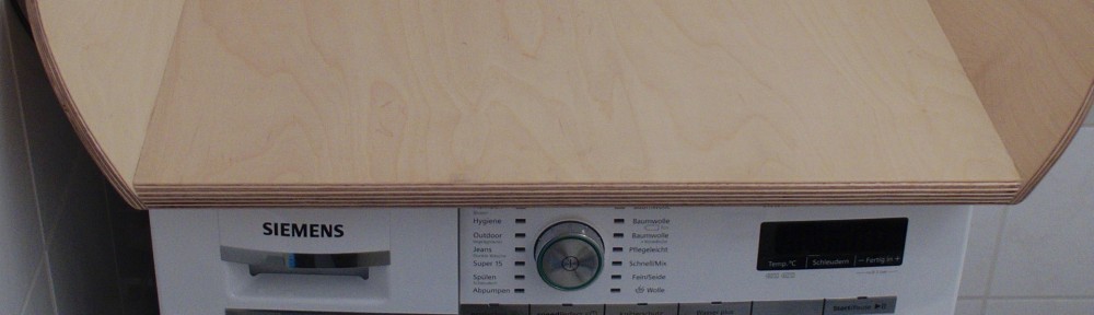Wickelauflage auf Waschmaschine